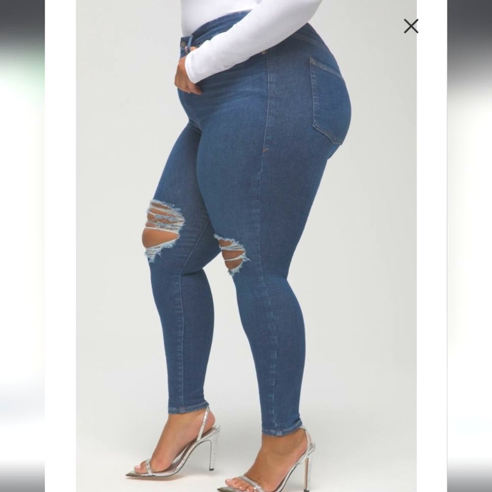 NEW Good American Always Fits Plus Size 28-32 Legs Skinny Jeans Stretchy NWT - Picture 6 of 9